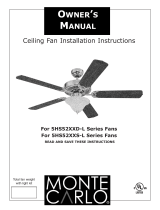 Monte Carlo Fan Company 5HS52XXS-L Series Owner's manual