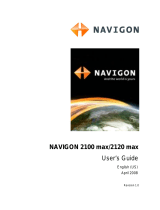 Navigon 2120 MAX User manual
