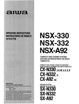 Aiwa NSX-A92 Owner's manual