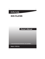 Craig CVD512a Owner's manual