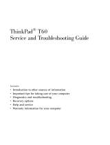 Lenovo THINKPAD T60 - Supplementary Manual