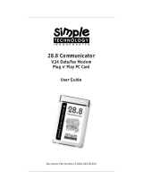 SimpleTech STI-FAX/28.8 User manual
