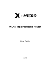 X-Micro XWL-11GRAR User manual