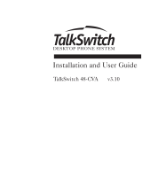 Talkswitch TALKSWITCH 48-CVA Installation and User Manual