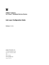 Juniper JUNOSE SOFTWARE 11.0.X - LINK LAYER CONFIGURATION GUIDE 4-1-2010 Configuration manual