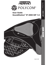 Polycom SoundStation IP 4000 SIP 1.6 User manual