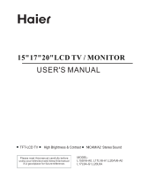 Haier L20AV6-A0, L17L6A-G1 User manual