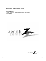 Zenith F-586 Operating instructions
