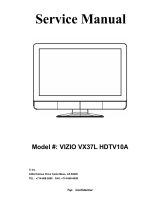 Vizio VX37L HDTV10A User manual