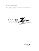 Zenith F-DV25 Installation guide