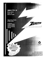 Zenith Sentry 2 SY2723 Operating Manual & Warranty