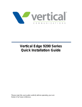 Vertical Edge 9200 8-button Quick Installation Manual