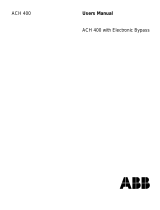 ABB ACH400 Series User manual