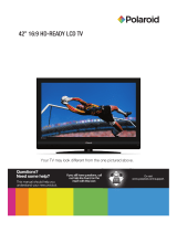 Polaroid 42” 16:9 HD-READY LCD TV User manual