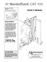 NordicTrack Grt 950 User manual