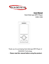 Diasonic DHD-1000 User manual