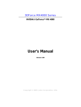 Jaton 3DForceMX4000 User manual