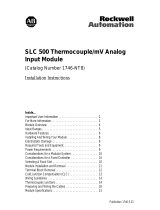Allen-Bradley SLC 500 1746-NT8 Installation Instructions Manual