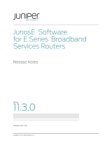 Juniper JUNOSE 11.3 Release note