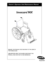 Invacare MX User manual