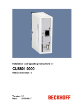 Beckhoff CU8801-0000 Installation And Operating Instructions For