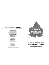 Planex FX-2124TE User manual