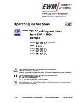 EWM inverter TIG 300 DC Operating Instructions Manual