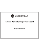 Motorola HDT101 Warranty