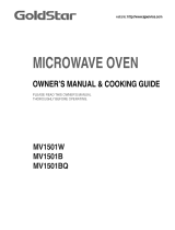 Goldstar MV1501BQ Owner's Manual & Cooking Manual