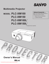 Sanyo PLC-XM100 Owner's manual