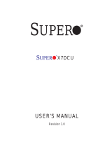 Supermicro X7DCU User manual