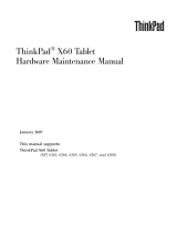 Lenovo ThinkPad X60 Tablet Hardware Maintenance Manual
