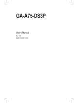 Gigabyte GA-A75-DS3P User manual