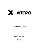 X-Micro XMP3Y-F512 User manual