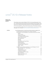 Juniper JUNOS OS 10.4 - S REV 5 Release note