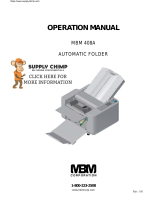 MBM 508A Operating instructions