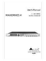 Alto MAXIDRIVE3.4 COMPACT User manual