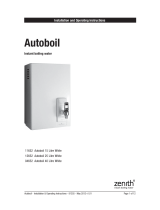 Zenith 04652 Autoboil Installation & Operating Instructions Manual
