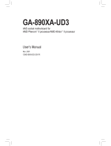 Gigabyte GA-890XA-UD3 User manual
