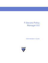 F-SECURE POLICY MANAGER 8.0 Administrator's Manual