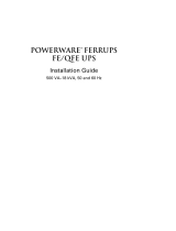 Powerware FerrUPS FE User manual