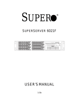 Supermicro SUPERSERVER 6021F User manual