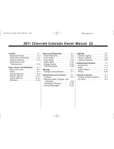 Chevrolet COLORADO 2011 User manual