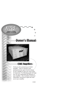Edge Amplifier Owner's manual