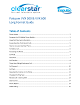 Polycom VVX 600 series Long Format Manual