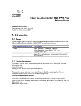 3com Baseline Switch 2426-PWR Plus Release note