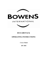 Bowens DUO 2400 PACK Operating Instructions Manual
