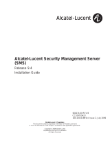 Alcatel-Lucent Security Management Server (SMS) Release 9.4 Installation guide