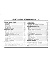 Hummer 2004 H2 Owner's manual