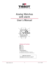 Tissot Analog Watches with alarm User manual